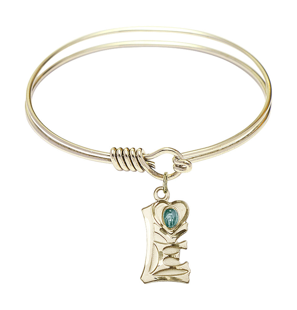 Smooth Bangle Bracelet with a Miraculous Charm