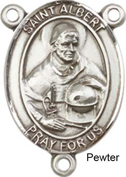 St. Albert the Great Rosary Centerpiece Sterling Silver or Pewter