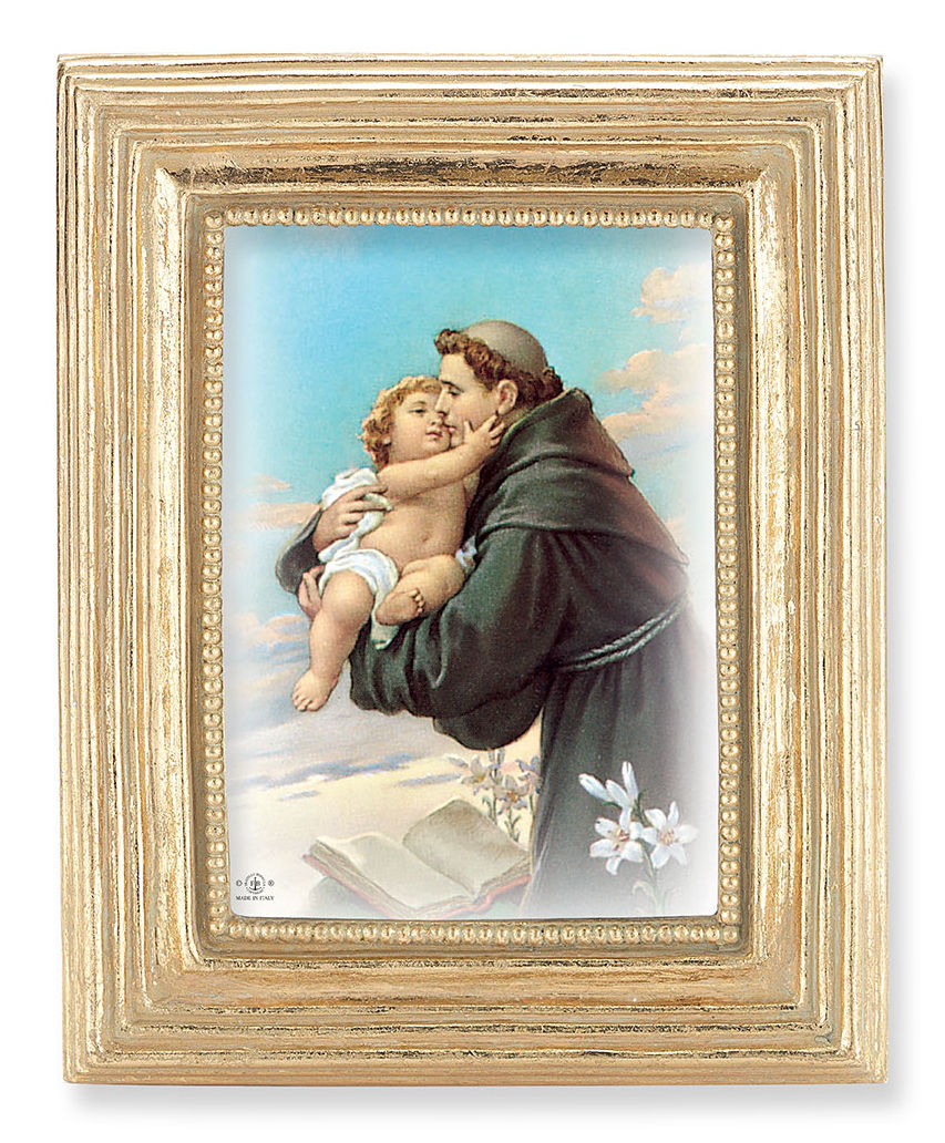 St. Anthony 2.5x3.5 Print Under Glass