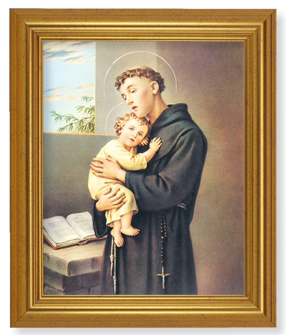 St. Anthony 8x10 Framed Print Under Glass