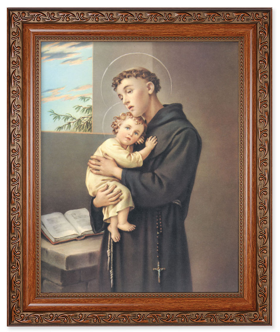 St. Anthony 8x10 Framed Print Under Glass