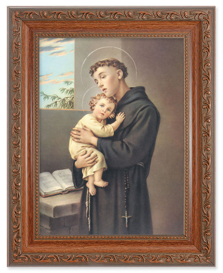 St. Anthony with Jesus 6x8 Print Under Glass