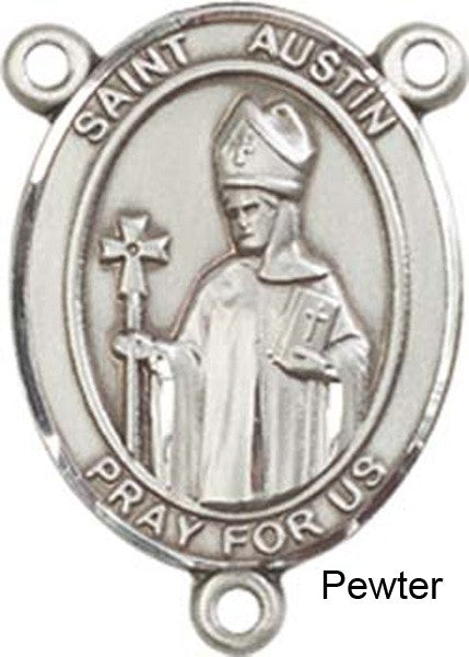 St. Austin Rosary Centerpiece Sterling Silver or Pewter