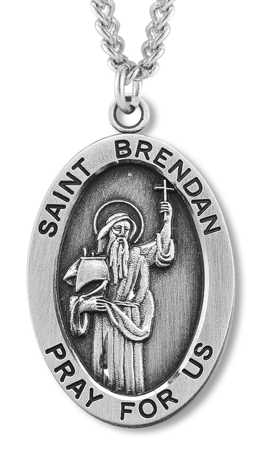 St. Brendan Sterling Silver Medal