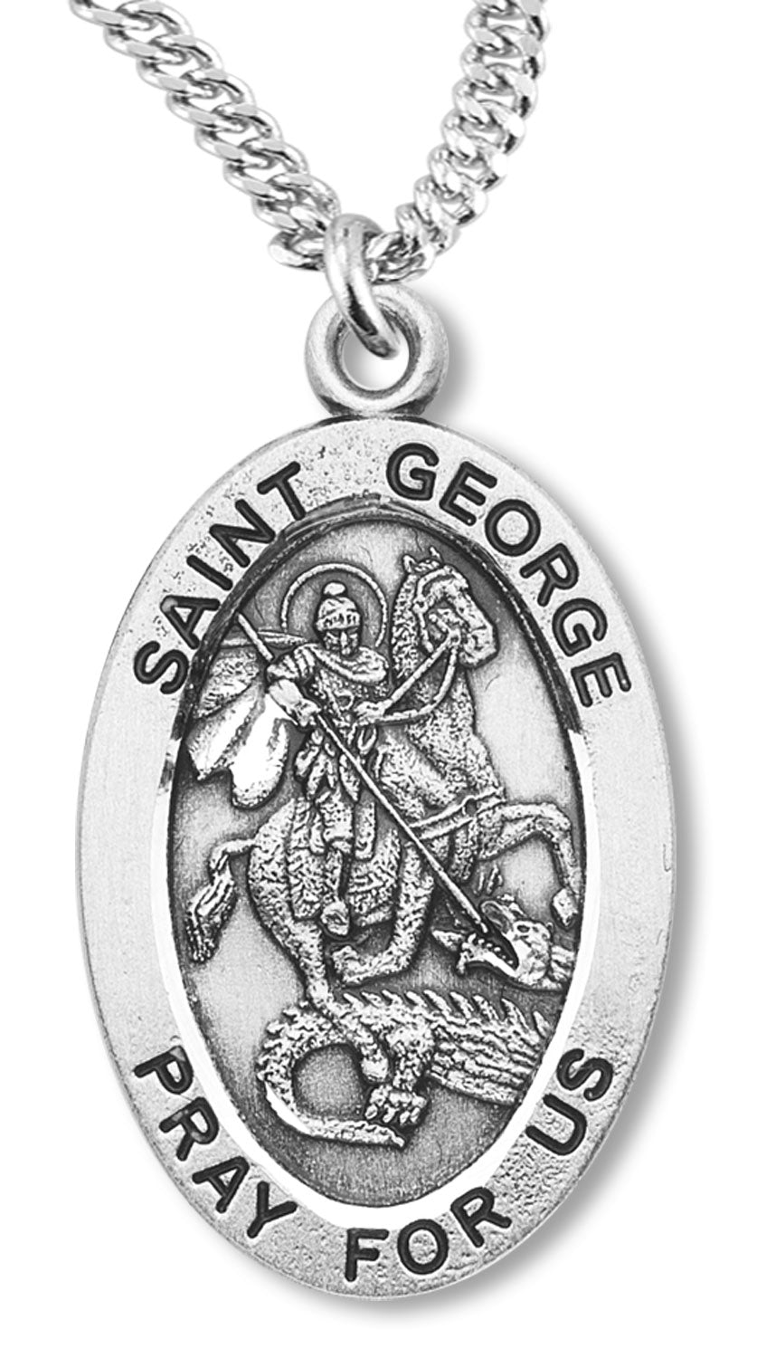 St. George Medal Sterling Silver