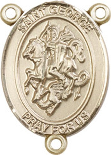 St. George Rosary Centerpiece Sterling Silver or Pewter