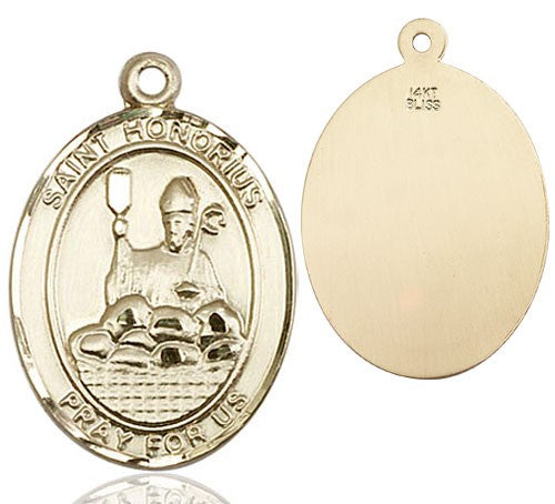 St. Honorius Medal - Patron Saint of Bakers & Pastry Chefs | Sterling Silver