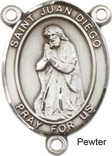 St. Juan Diego Rosary Centerpiece Sterling Silver or Pewter