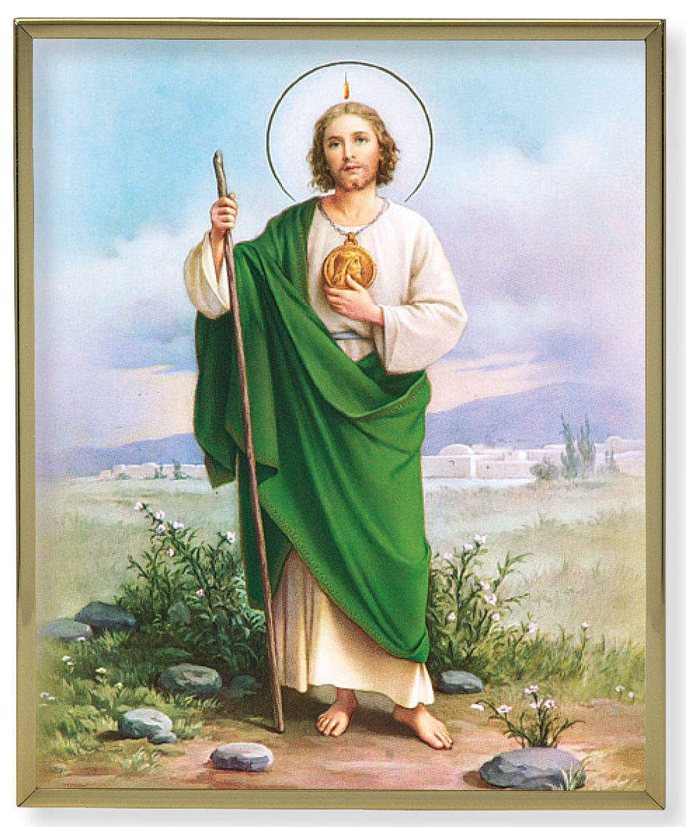 St. Jude Gold Trim Plaque