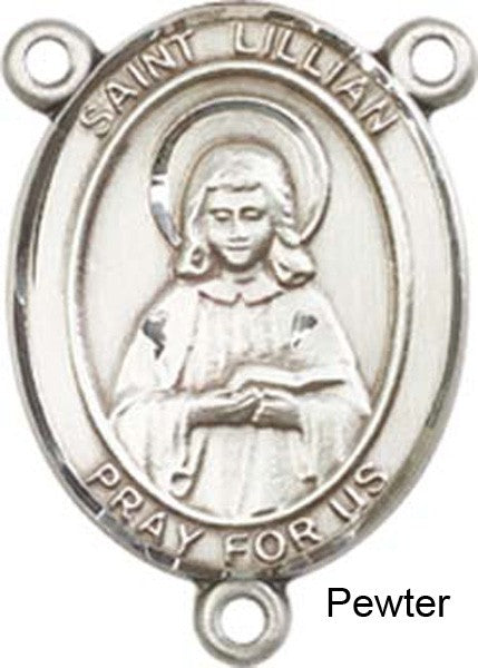 St. Lillian Rosary Centerpiece Sterling Silver or Pewter
