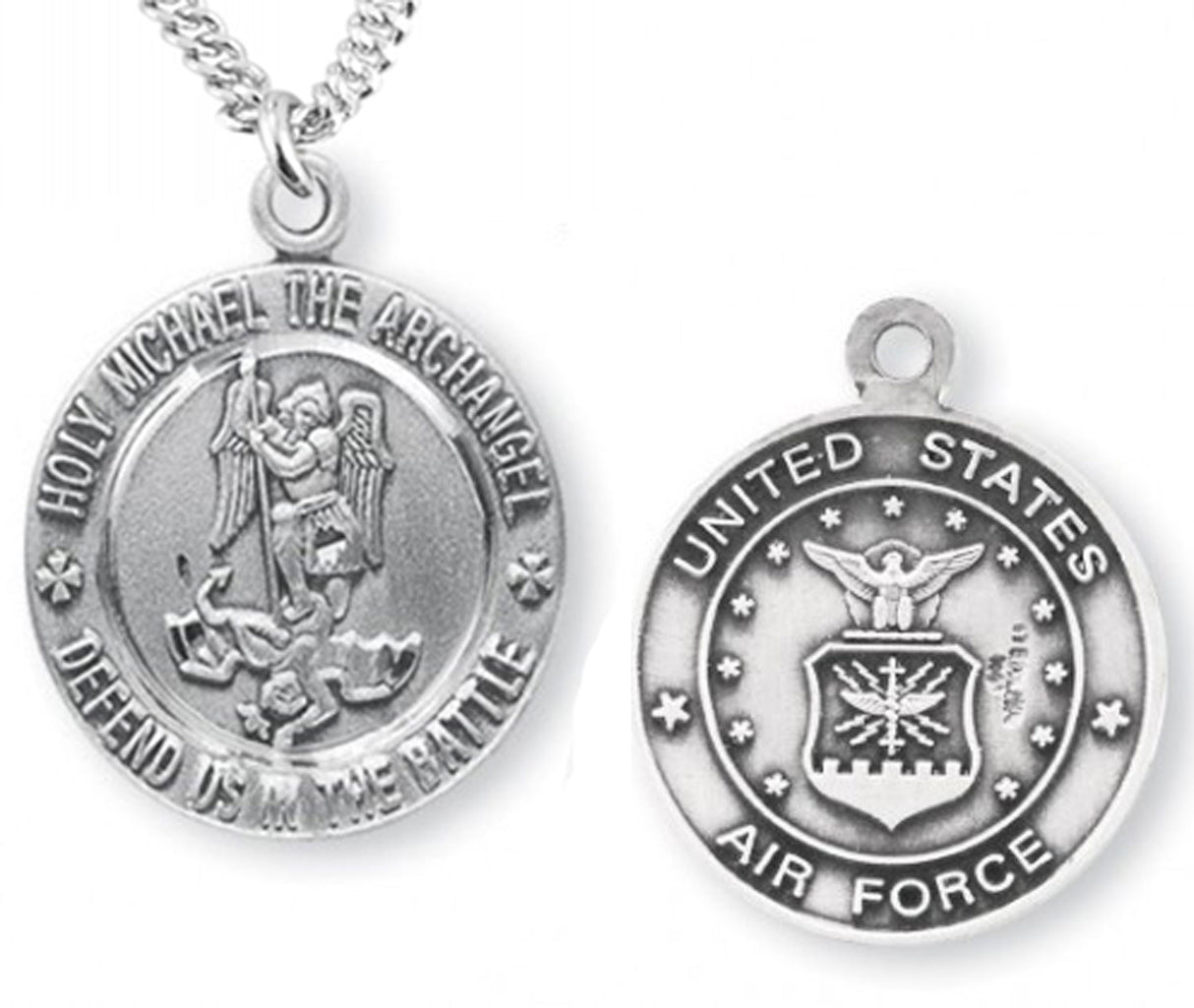 St. Michael Air Force Medal Sterling Silver