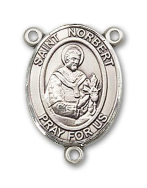 St. Norbert Rosary Centerpiece Sterling Silver or Pewter