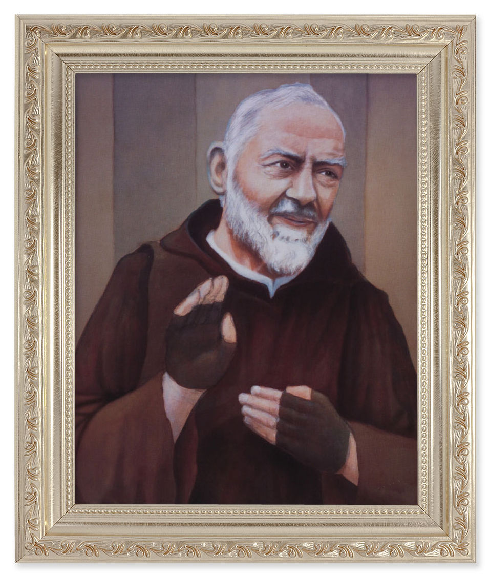 St. Padre Pio 8x10 Framed Print Under Glass