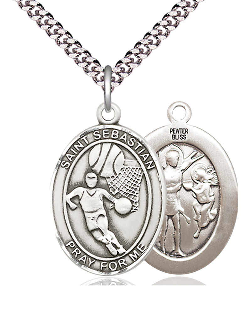 St. Sebastian Basketball Medal