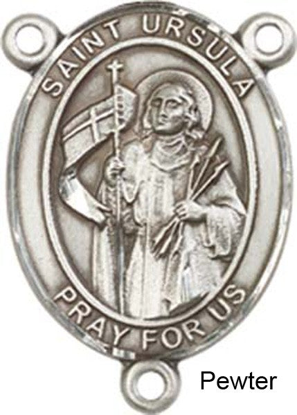 St. Ursula Rosary Centerpiece Sterling Silver or Pewter