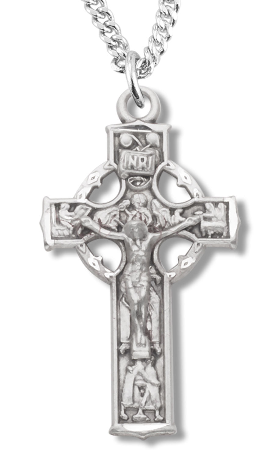 Sterling Silver Celtic Crucifix Pendant