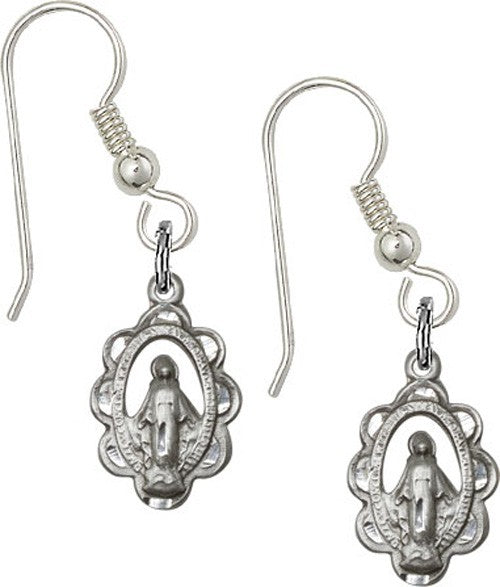 Sterling Silver Miraculous French Wire Earrings
