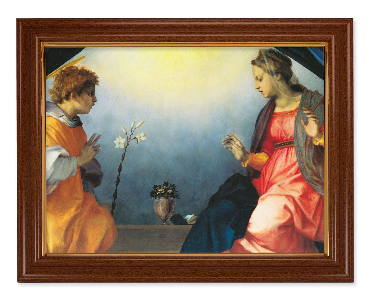 The Annunciation by Andrea del Sarto 12x16 Framed Print Artboard