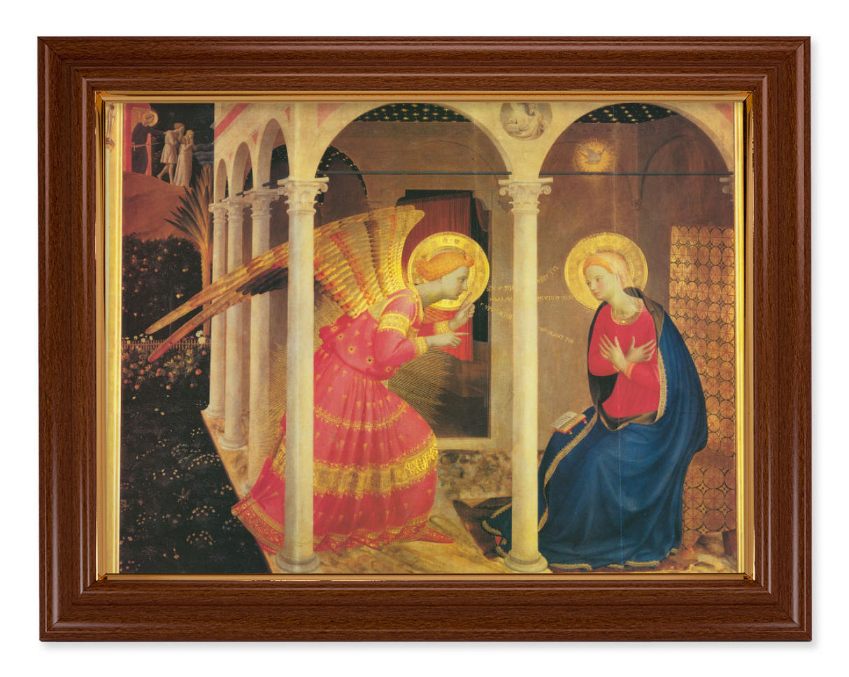 The Annunciation by Fra Angelico 12x16 Framed Print Artboard