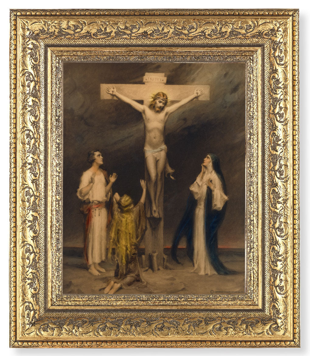 The Crucifixion of Christ 8x10 Framed Print Under Glass