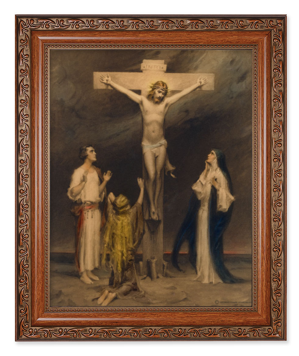 The Crucifixion of Christ 8x10 Framed Print Under Glass