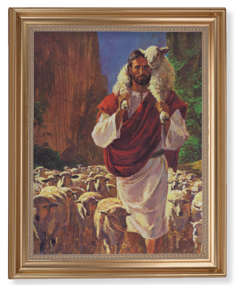 The Good Shepherd by Hook 11x14 Framed Print Artboard