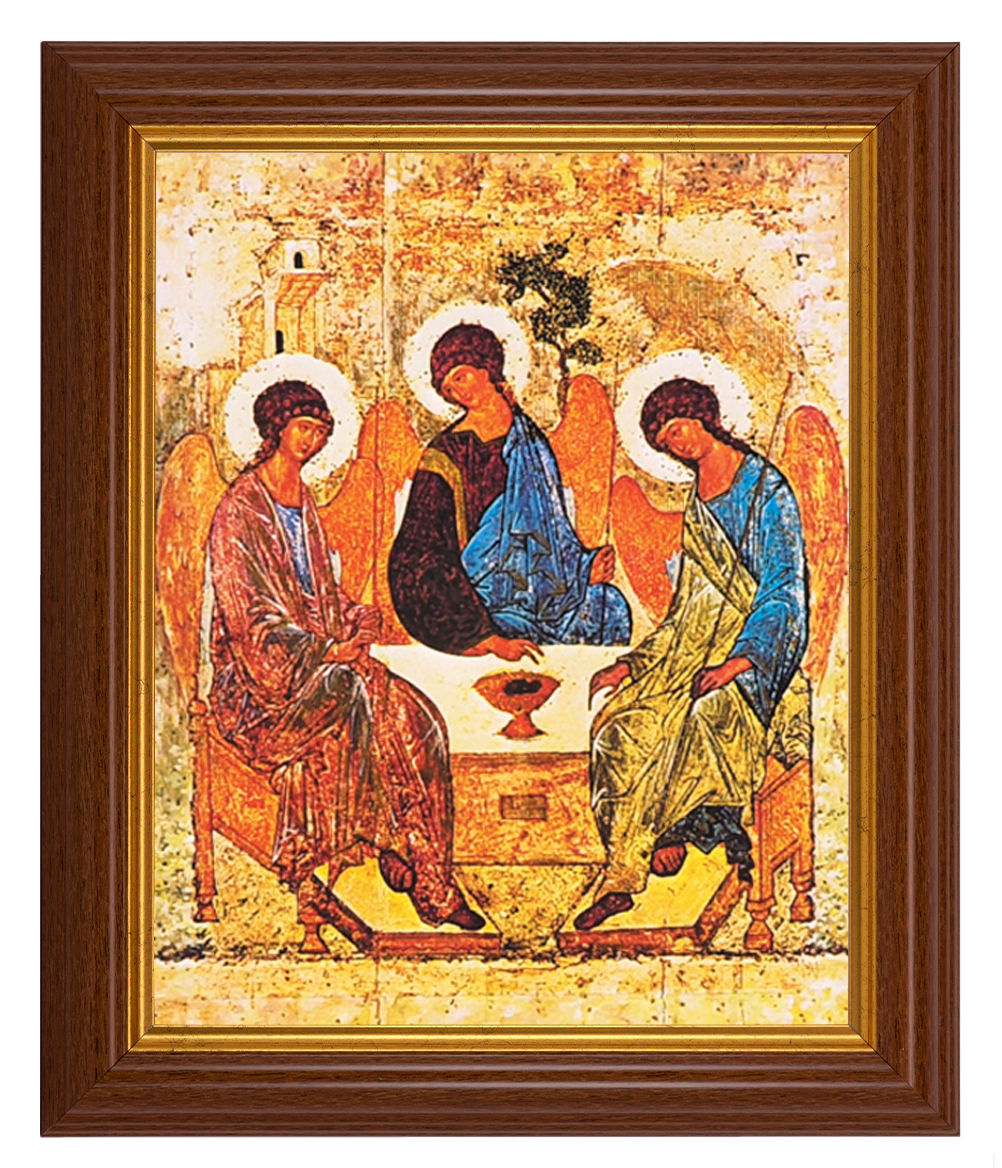 The Holy Trinity 8x10 Textured Artboard Dark Walnut Frame