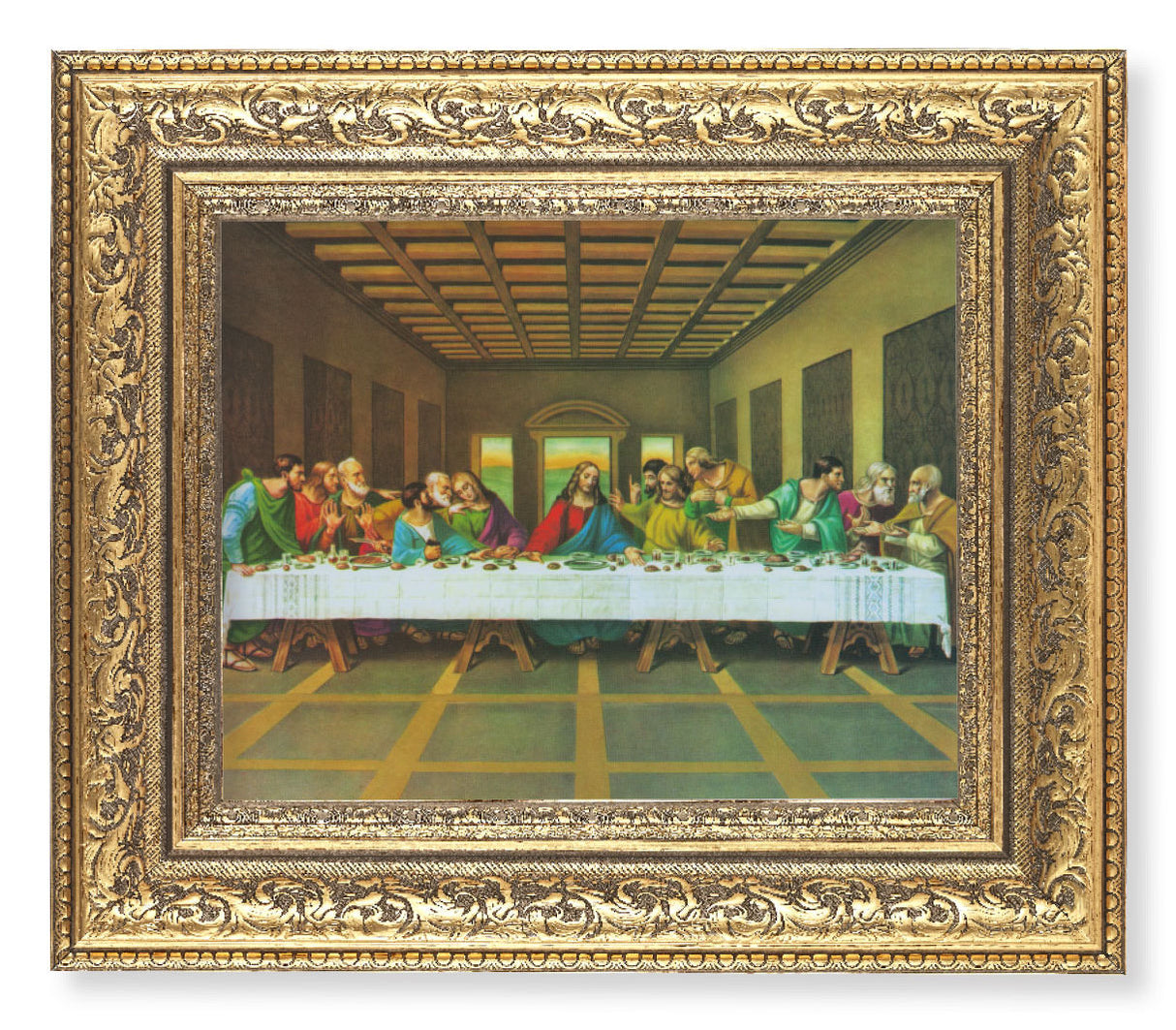 The Last Supper DaVinci 8x10 Framed Print Under Glass