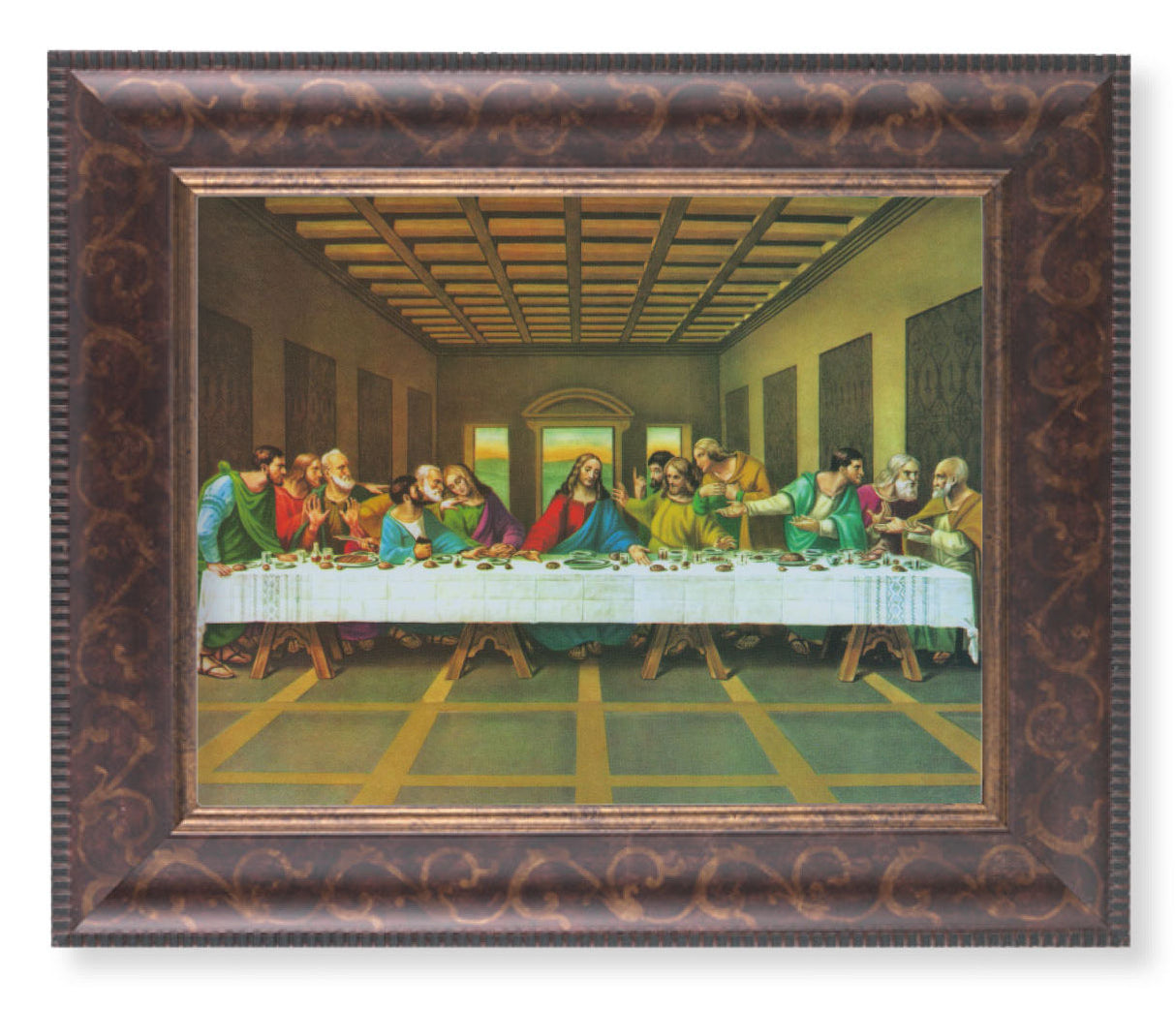 The Last Supper DaVinci 8x10 Framed Print Under Glass