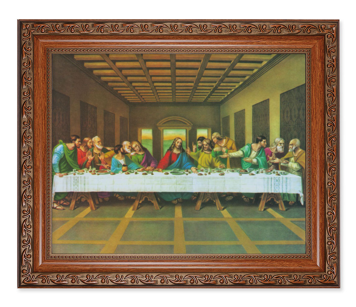 The Last Supper DaVinci 8x10 Framed Print Under Glass