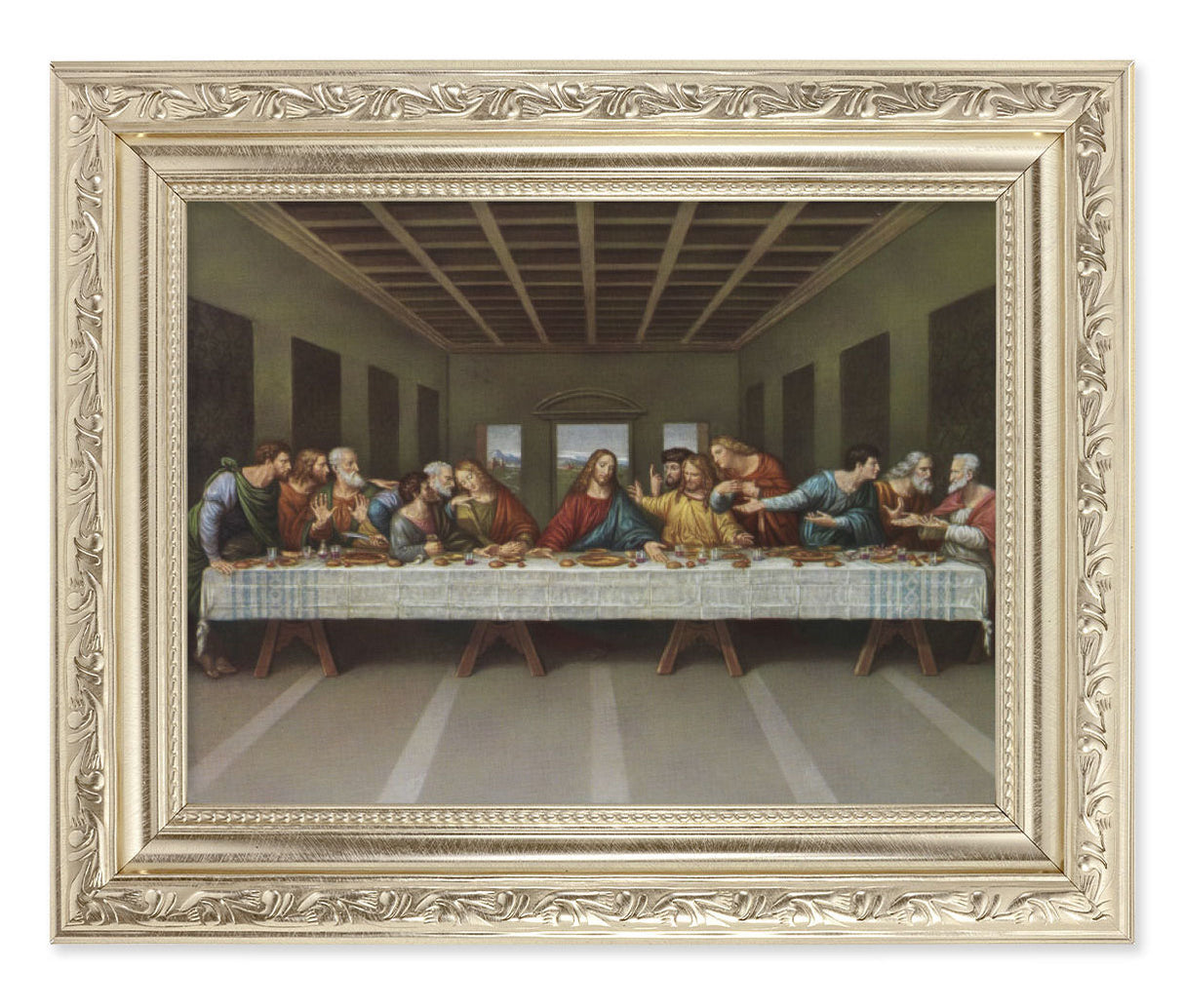 The Last Supper by DaVinci 6x8 Print Under Glass