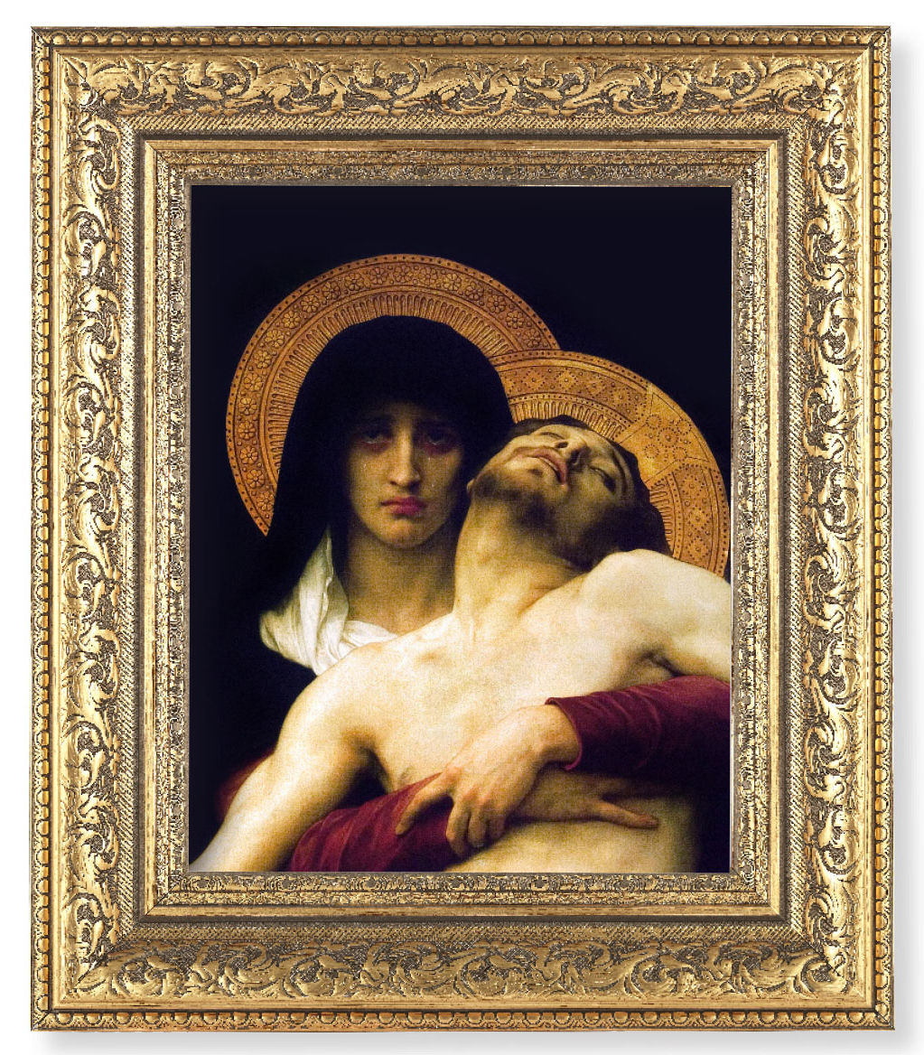 The Pieta 8x10 Framed Print Under Glass