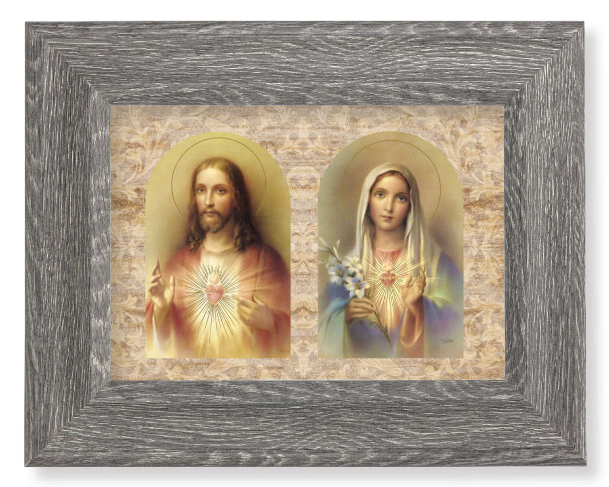 The Sacred Hearts 7x9 Gray Oak Frame