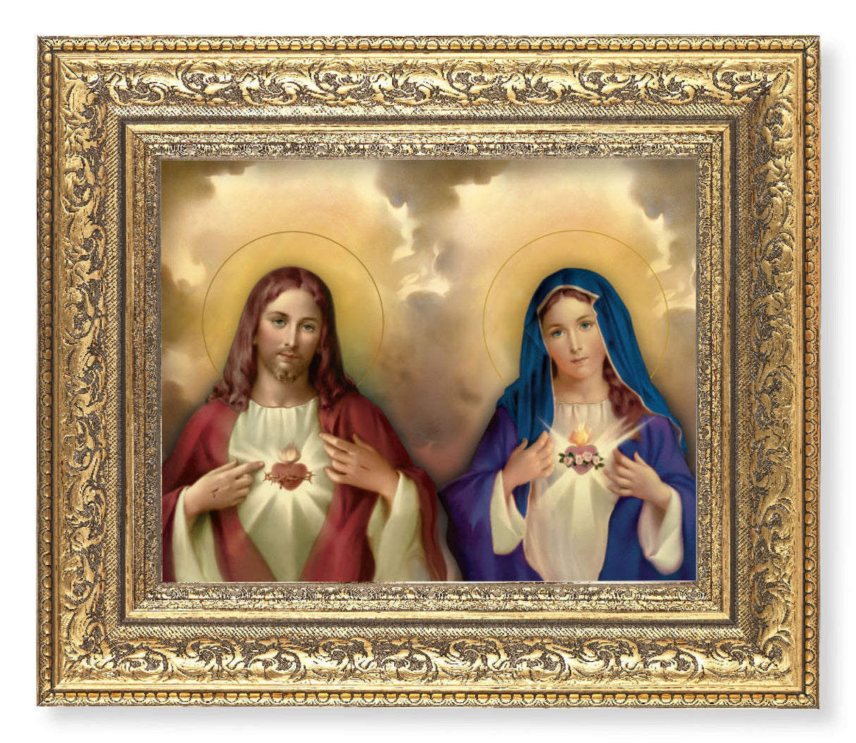 The Sacred Hearts 8x10 Framed Print Under Glass