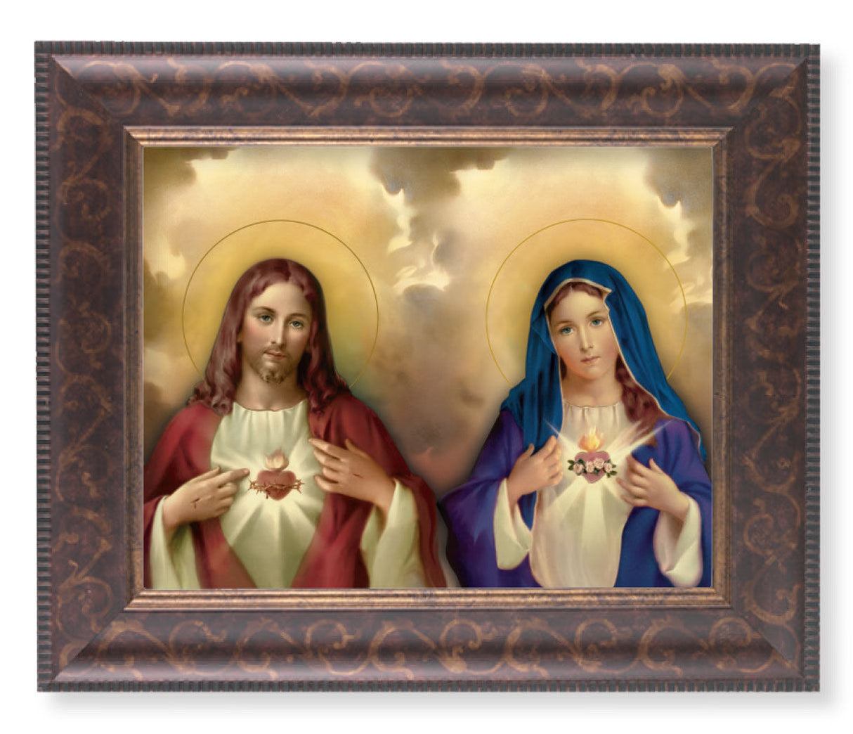 The Sacred Hearts 8x10 Framed Print Under Glass