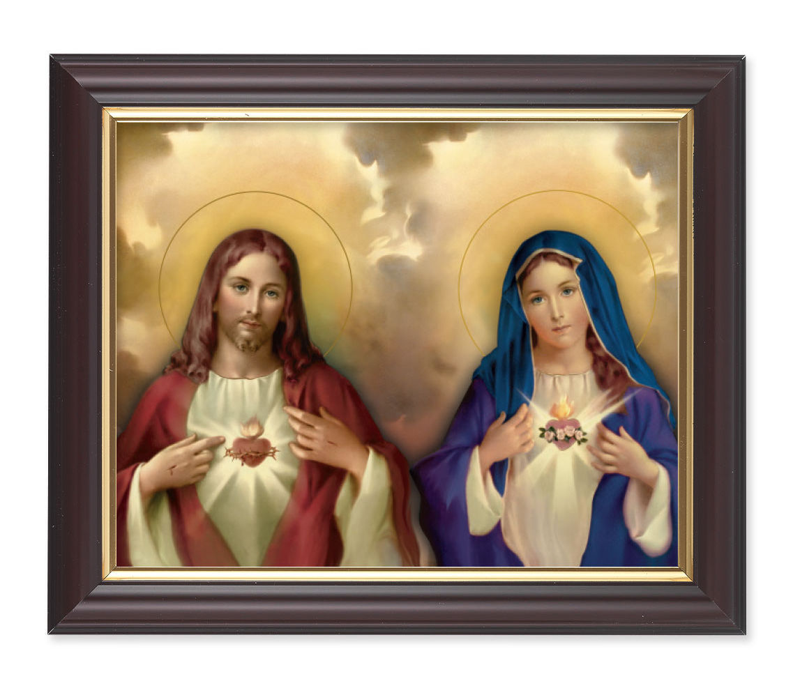 The Sacred Hearts 8x10 Framed Print Under Glass