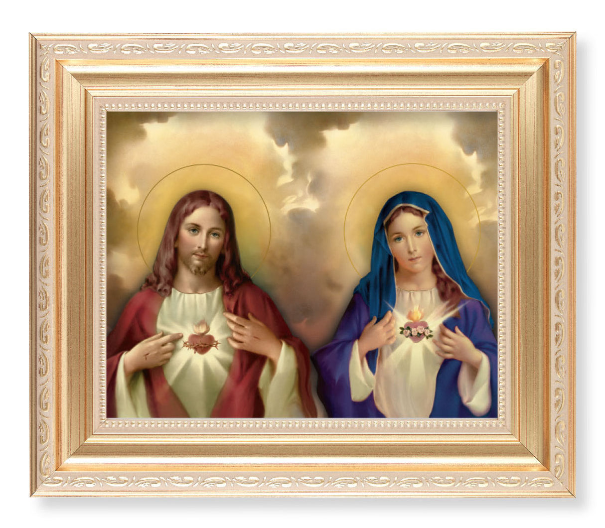 The Sacred Hearts 8x10 Framed Print Under Glass