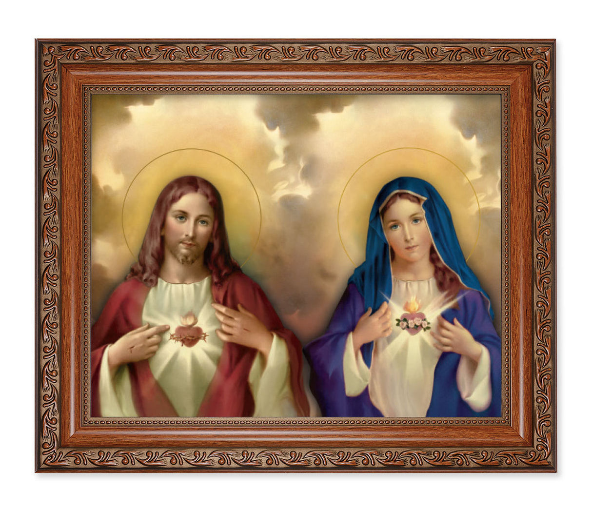 The Sacred Hearts 8x10 Framed Print Under Glass