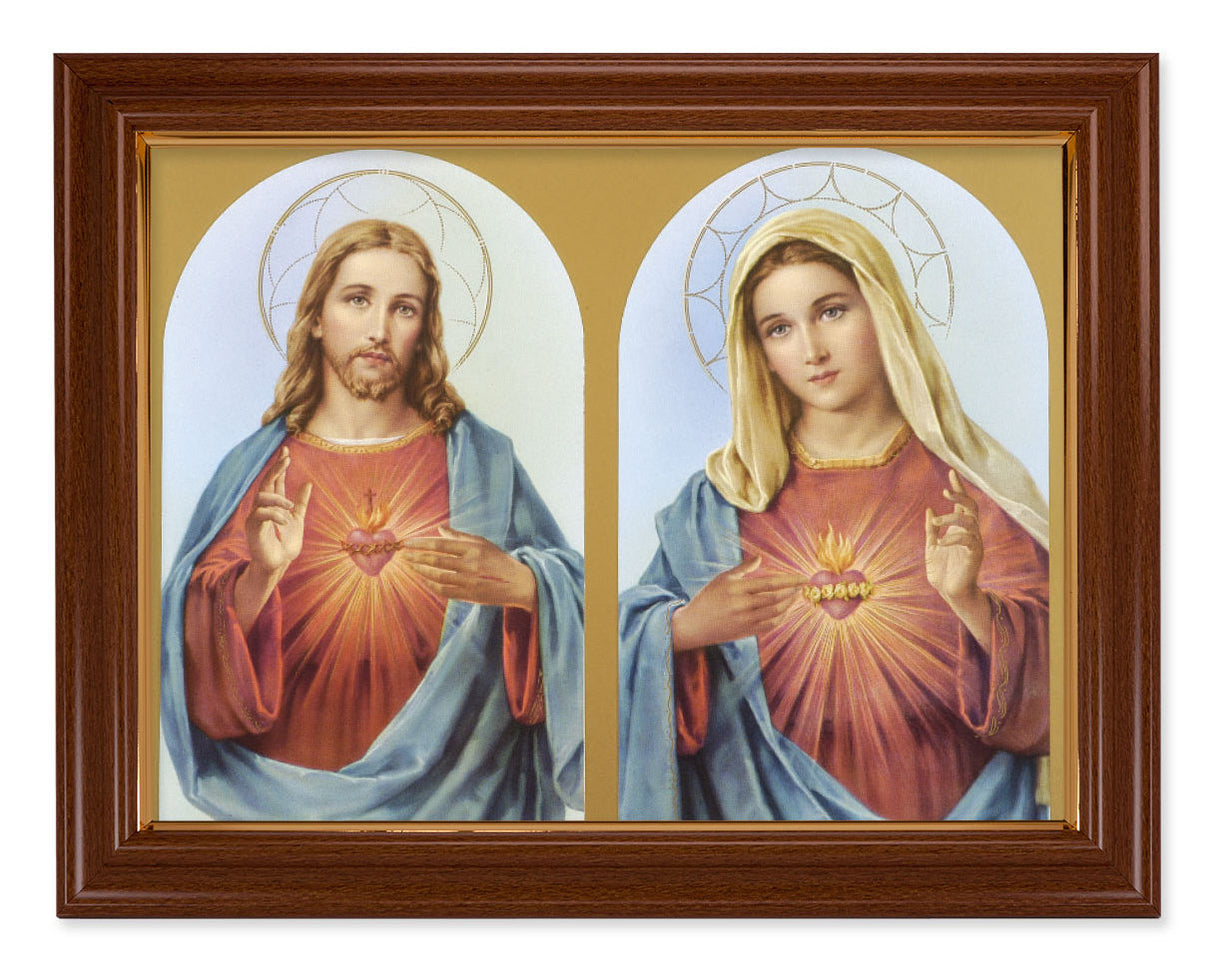 The Sacred Hearts with Halos 12x16 Framed Print Artboard