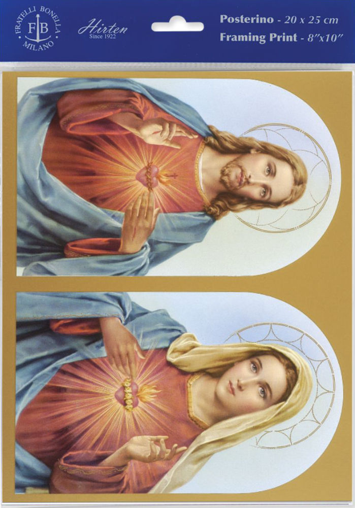 The Sacred Hearts Print - Sold in 3 per pack