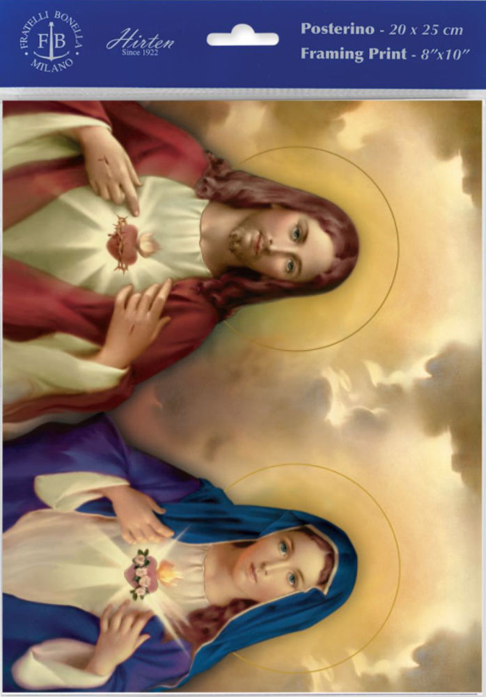 The Sacred Hearts Print - Sold in 3 per pack