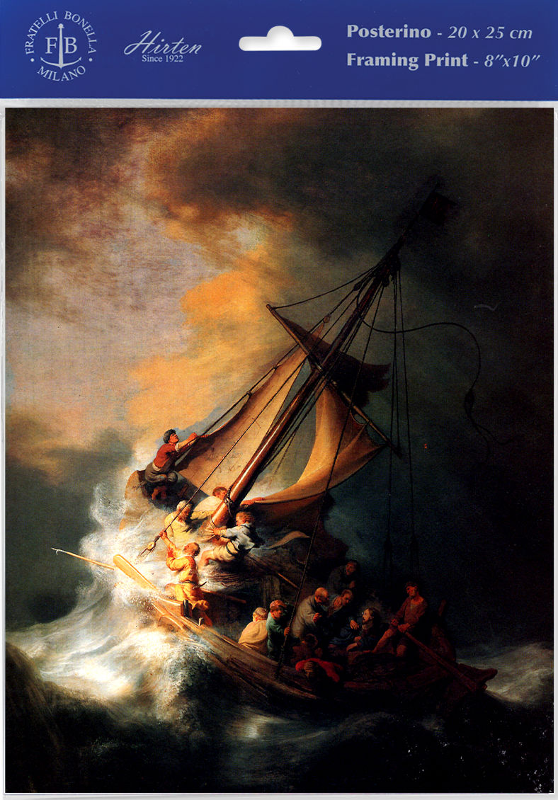 The Storm on the Sea of Galilee by Rembrandt Print - Sold in 3 Per Pack