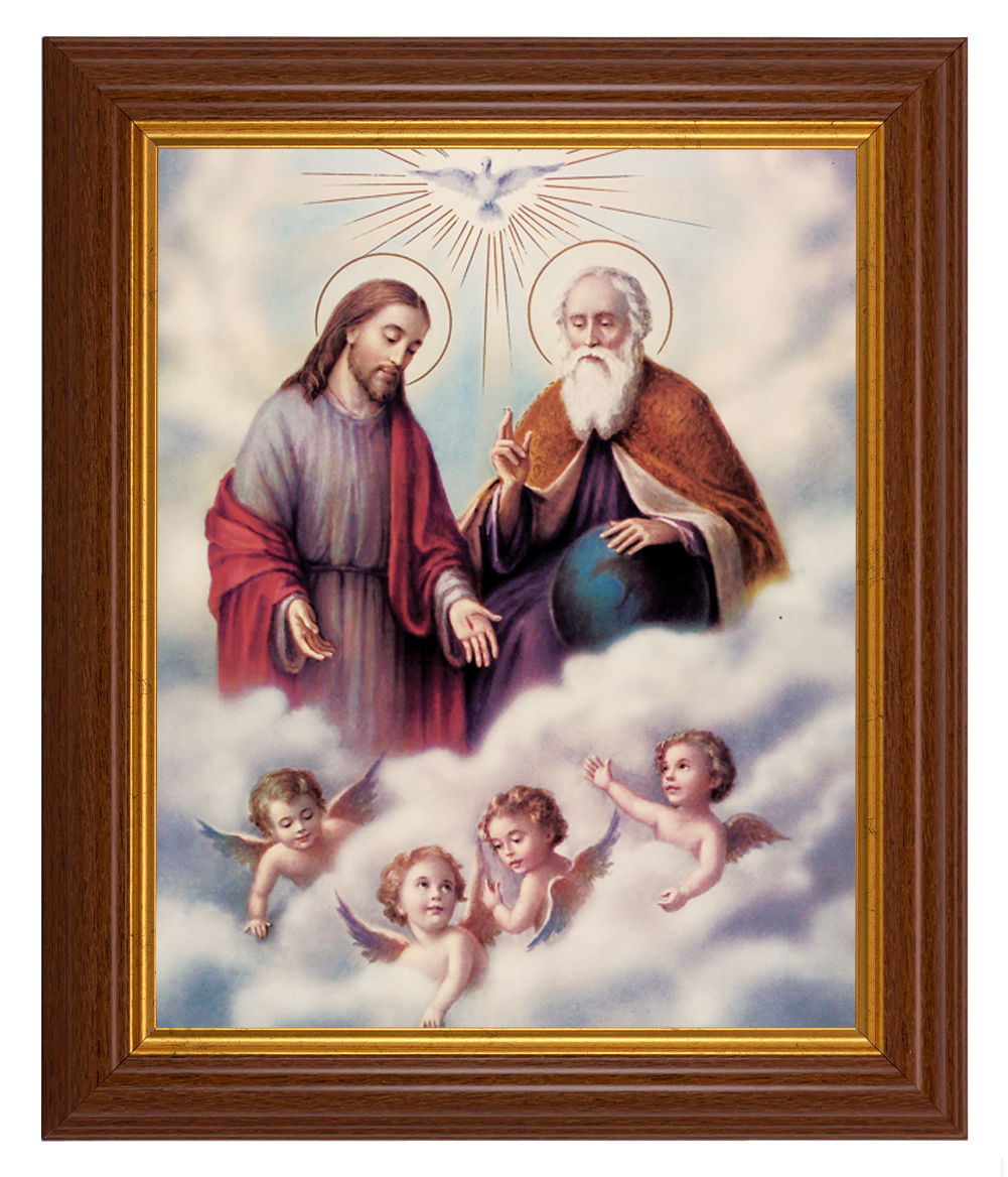 The Trinity 8x10 Textured Artboard Dark Walnut Frame