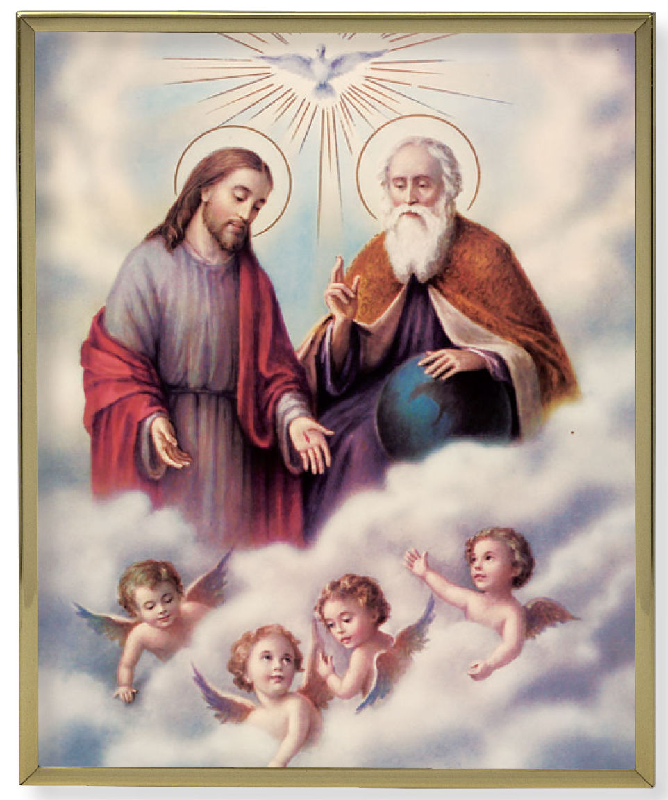 The Trinity 8x10 Gold Trim Plaque