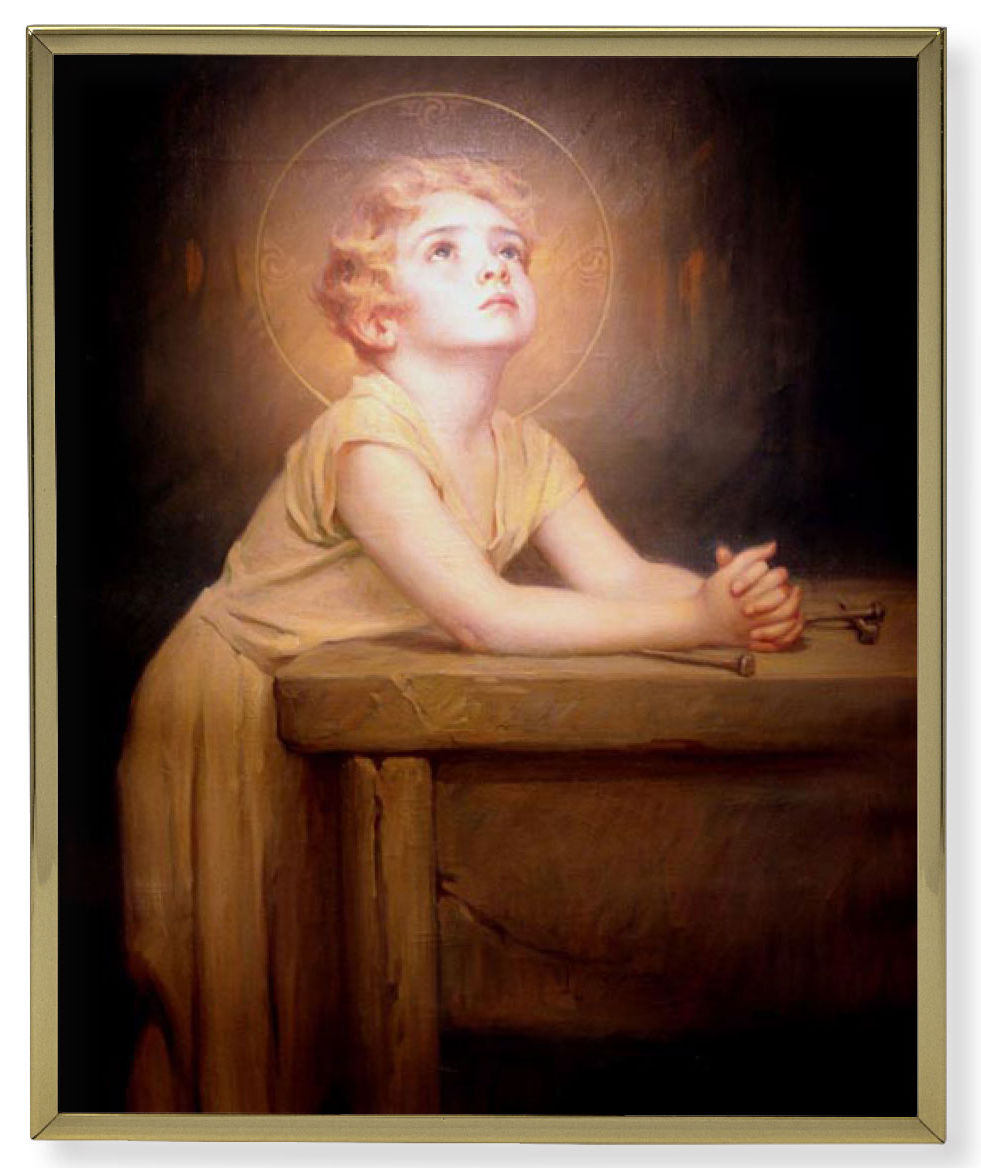 Thy Will Be Done Gold Frame 8x10 Plaque