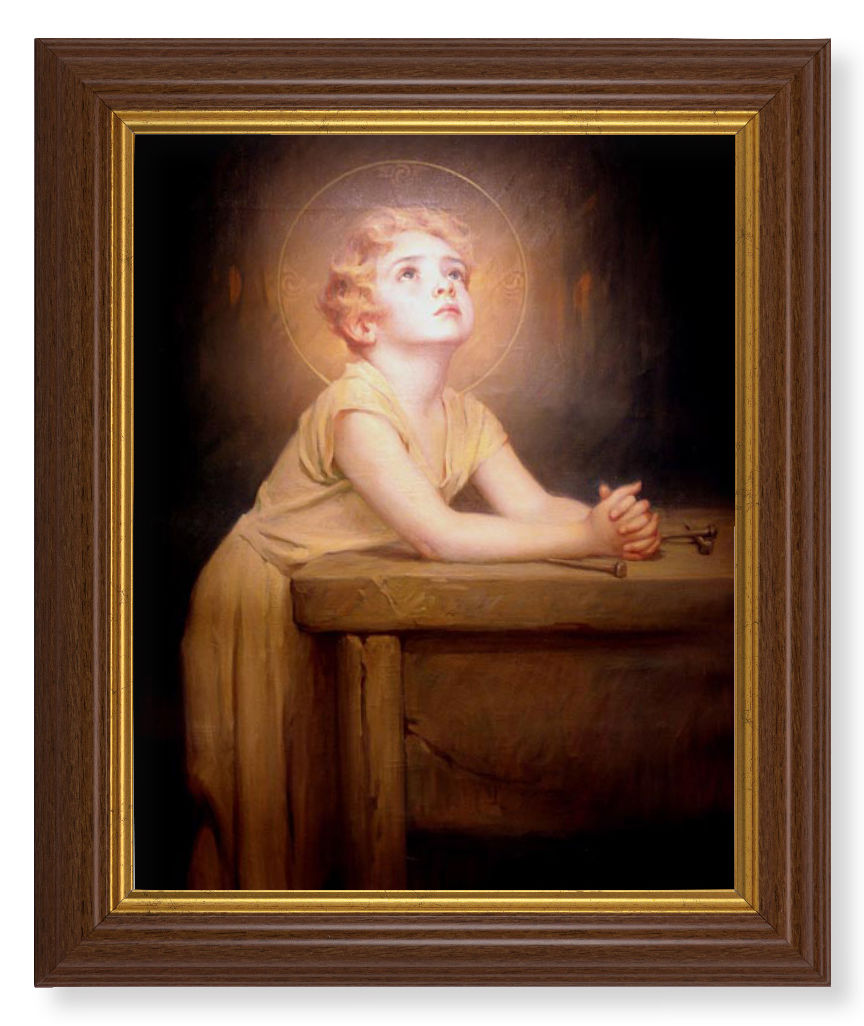 Thy Will Be Done by Chambers 8x10 Textured Artboard Dark Walnut Frame