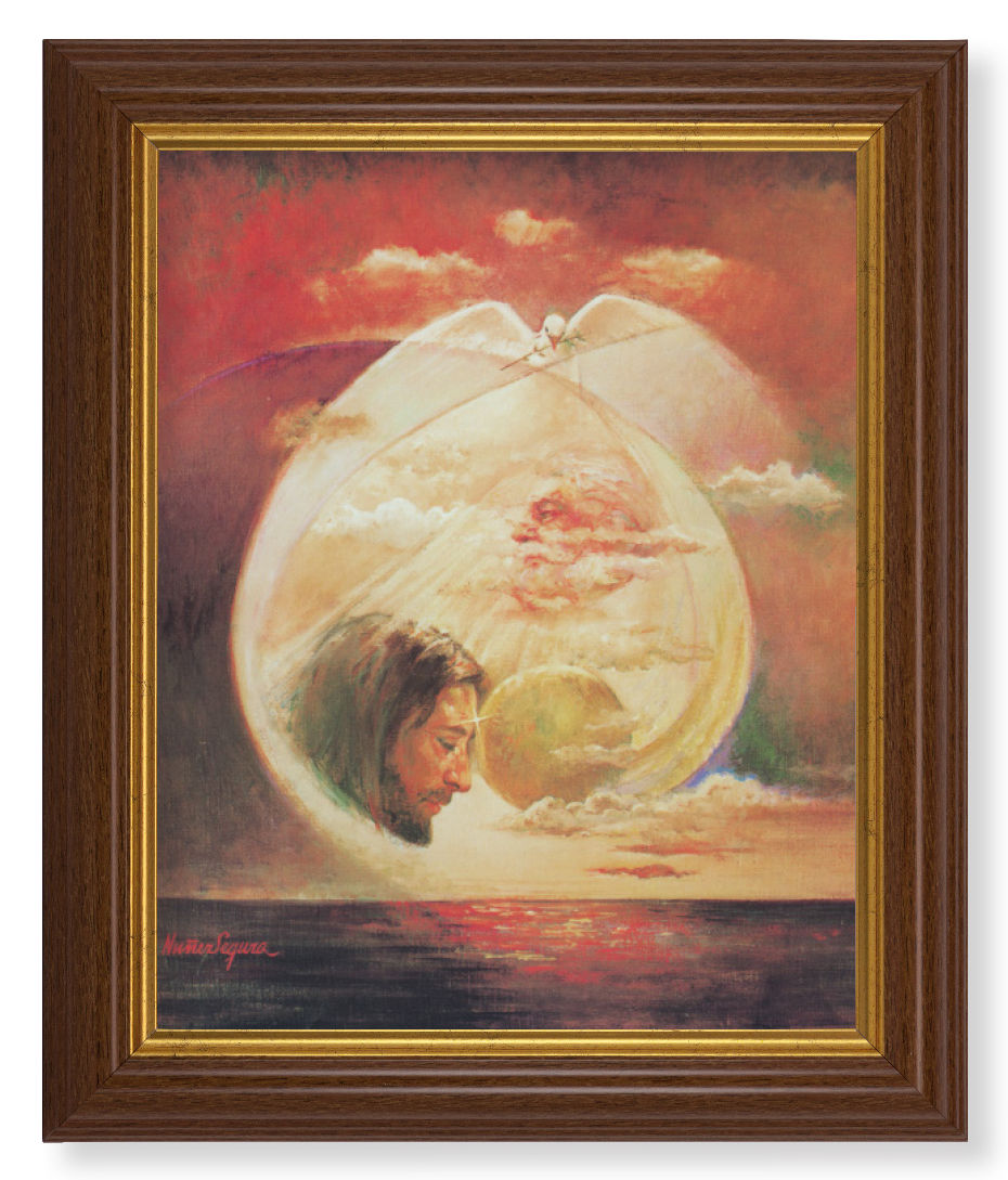 Trinity by Segura 8x10 Textured Artboard Dark Walnut Frame