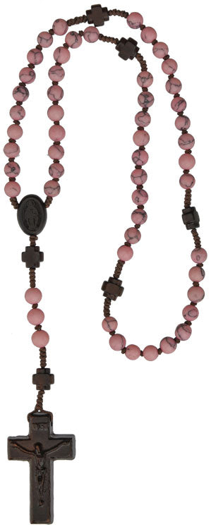 Gemstone & Jujube Wood Rosary - 6mm