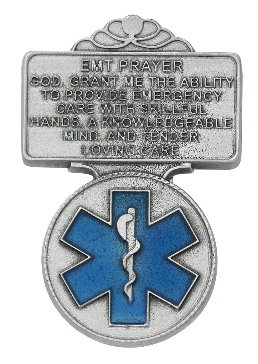 EMT Visor Clip with Blue Enamel
