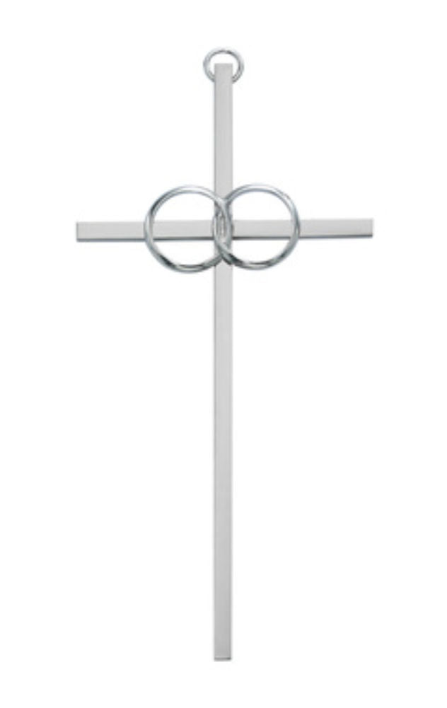 Wedding Cross - 8 inch Silver Plated